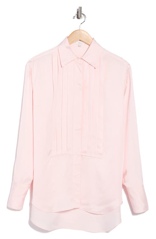 A.l.c . Camden Pleated Long Sleeve Button-up Shirt In Pink