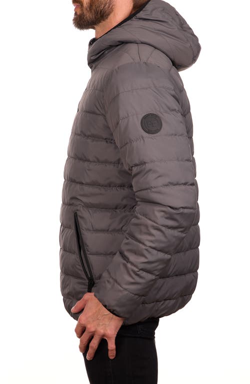 Perry Ellis Packable Puffer Jacket In Brown