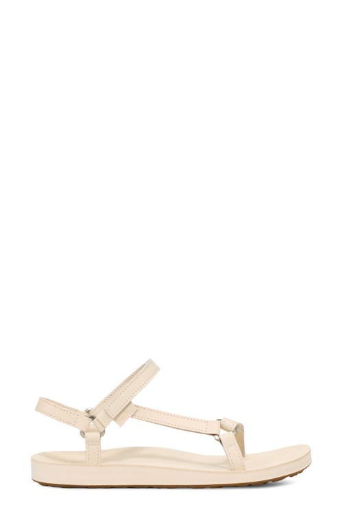 Teva Universal Slim Leather Sandals In Beige