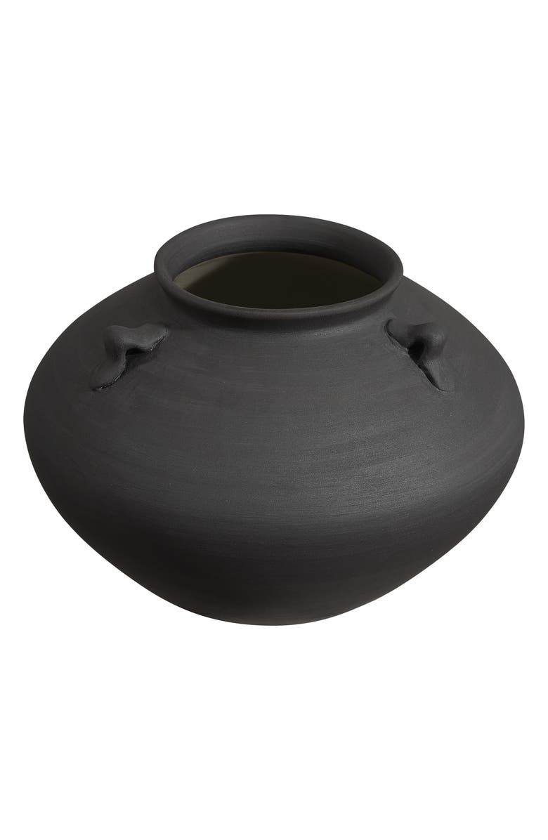 Renwil Terracotta Vase, Alternate, color, Black
