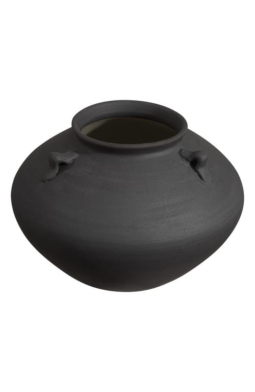 Renwil Terracotta Vase In Black