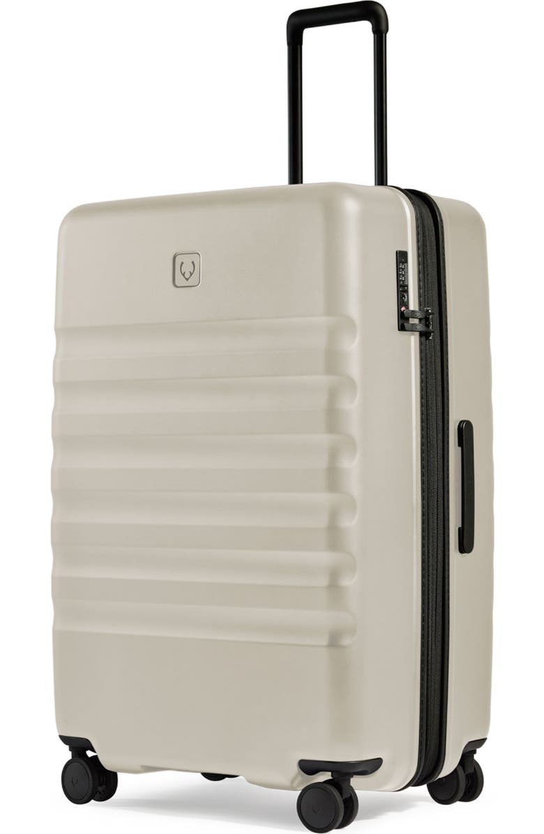 ANTLER Icon Stripe Large Suitcase, Main, color, Taupe