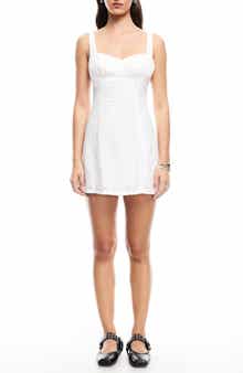LIONESS Olsen Eyelet Embroidery Minidress
