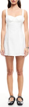LIONESS Olsen Eyelet Embroidery Minidress