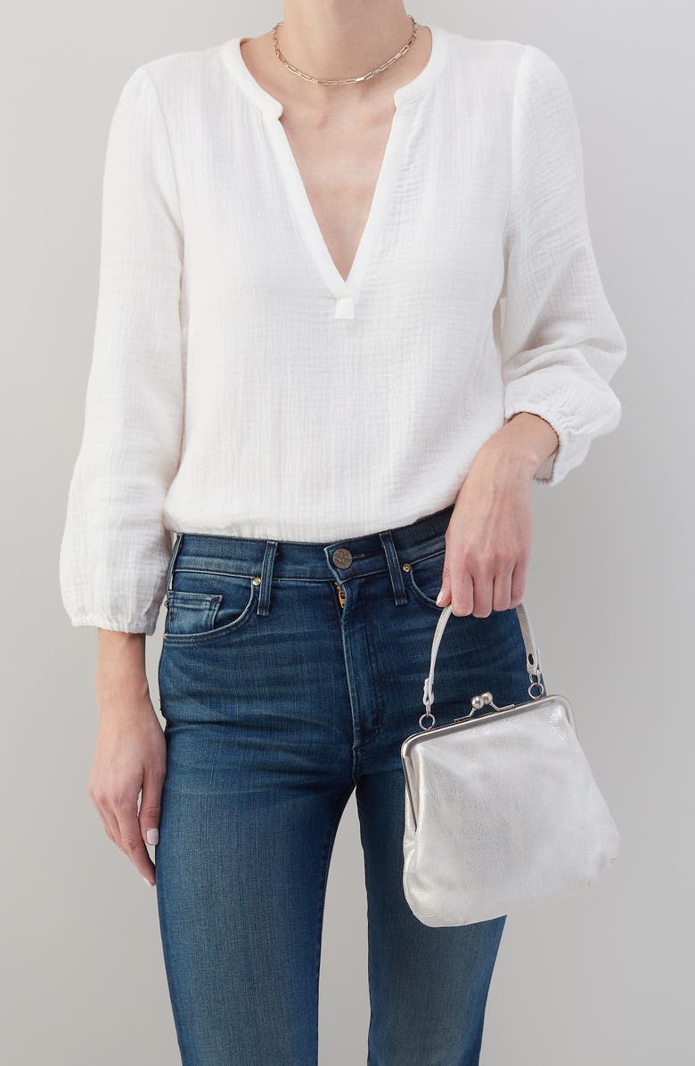 HOBO Alba Leather Frame Crossbody Bag, Alternate, color,