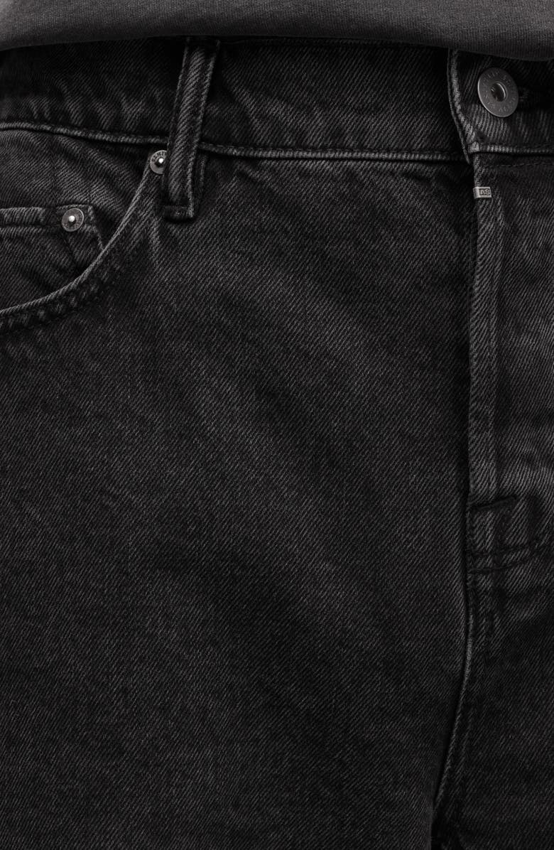 AllSaints Switch Denim Shorts, Alternate, color, Washed Black