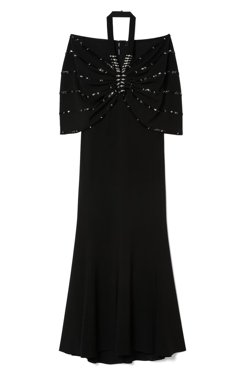 Marina Rinaldi Meccera Halter Gown, Alternate, color, 