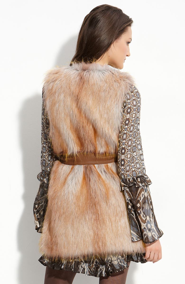 Sanctuary 'Rockin' Natalie' Faux Fur Vest, Alternate, color, 