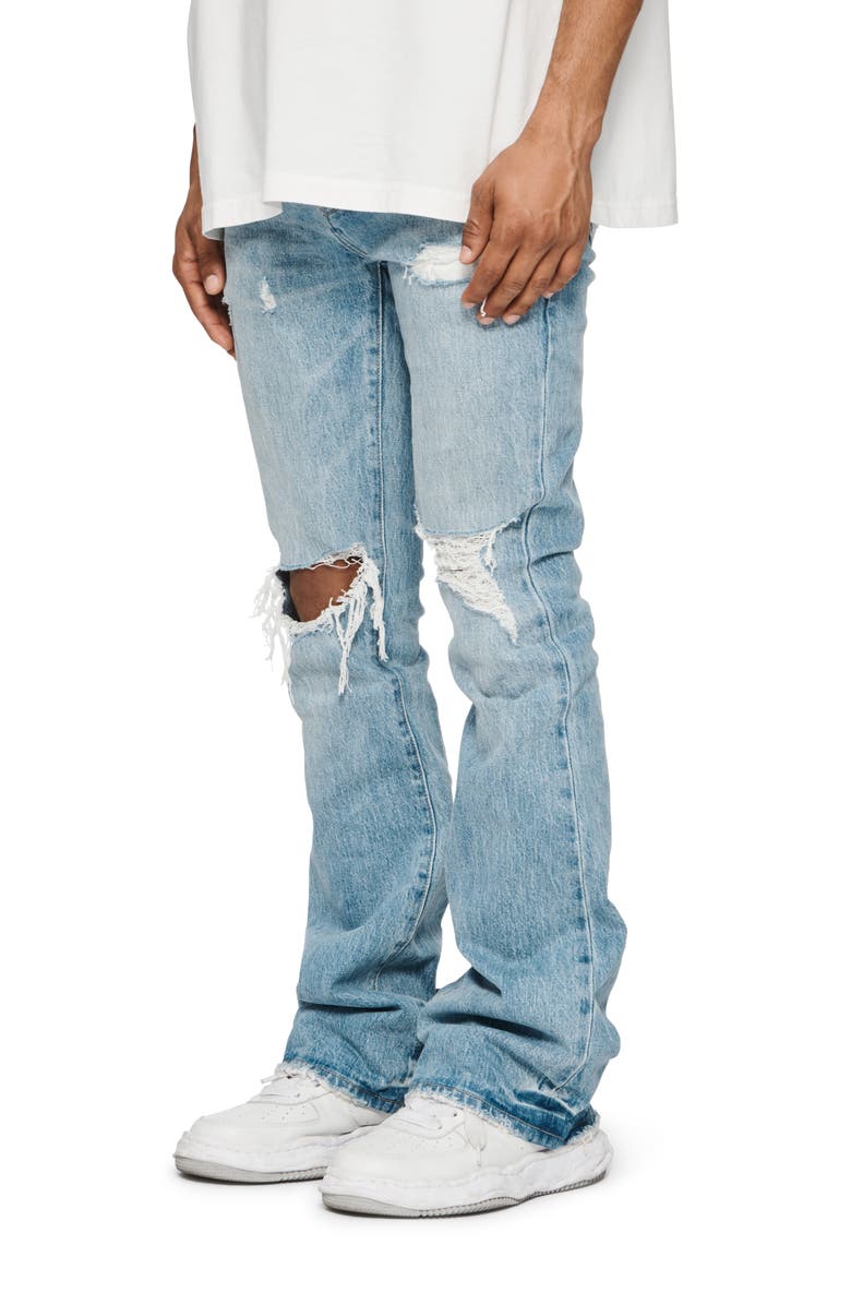 PURPLE BRAND Ripped Flare Jeans, Alternate, color, 