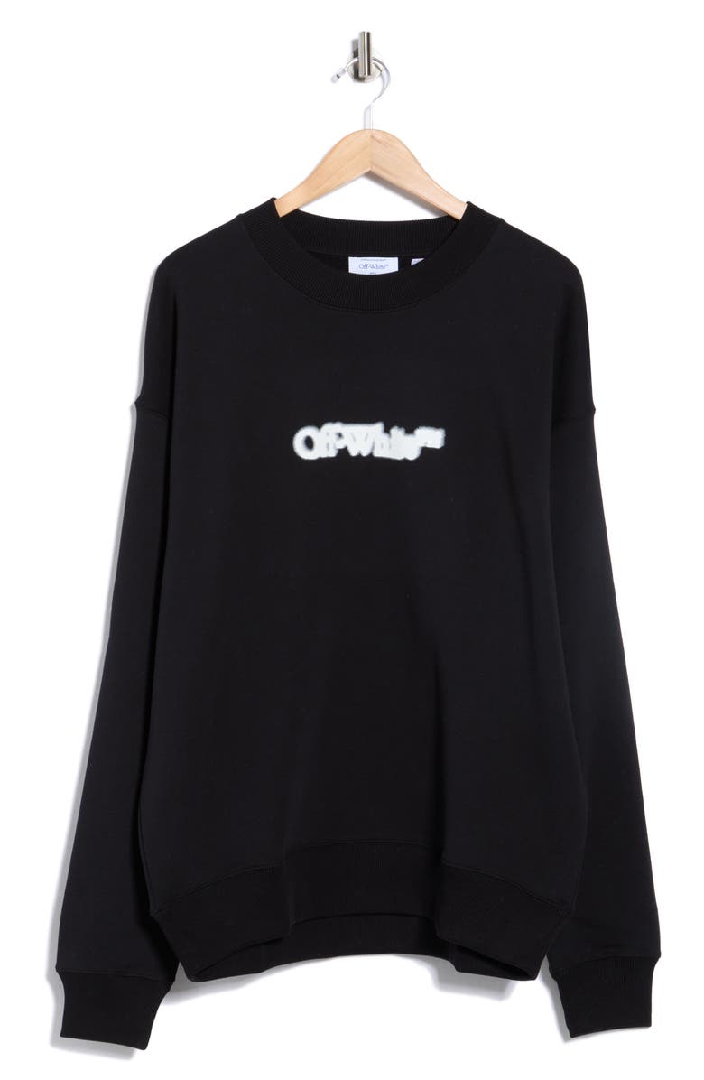 Off-White Spray Arrow Skate Graphic Sweatshirt, Main, color, Black-White