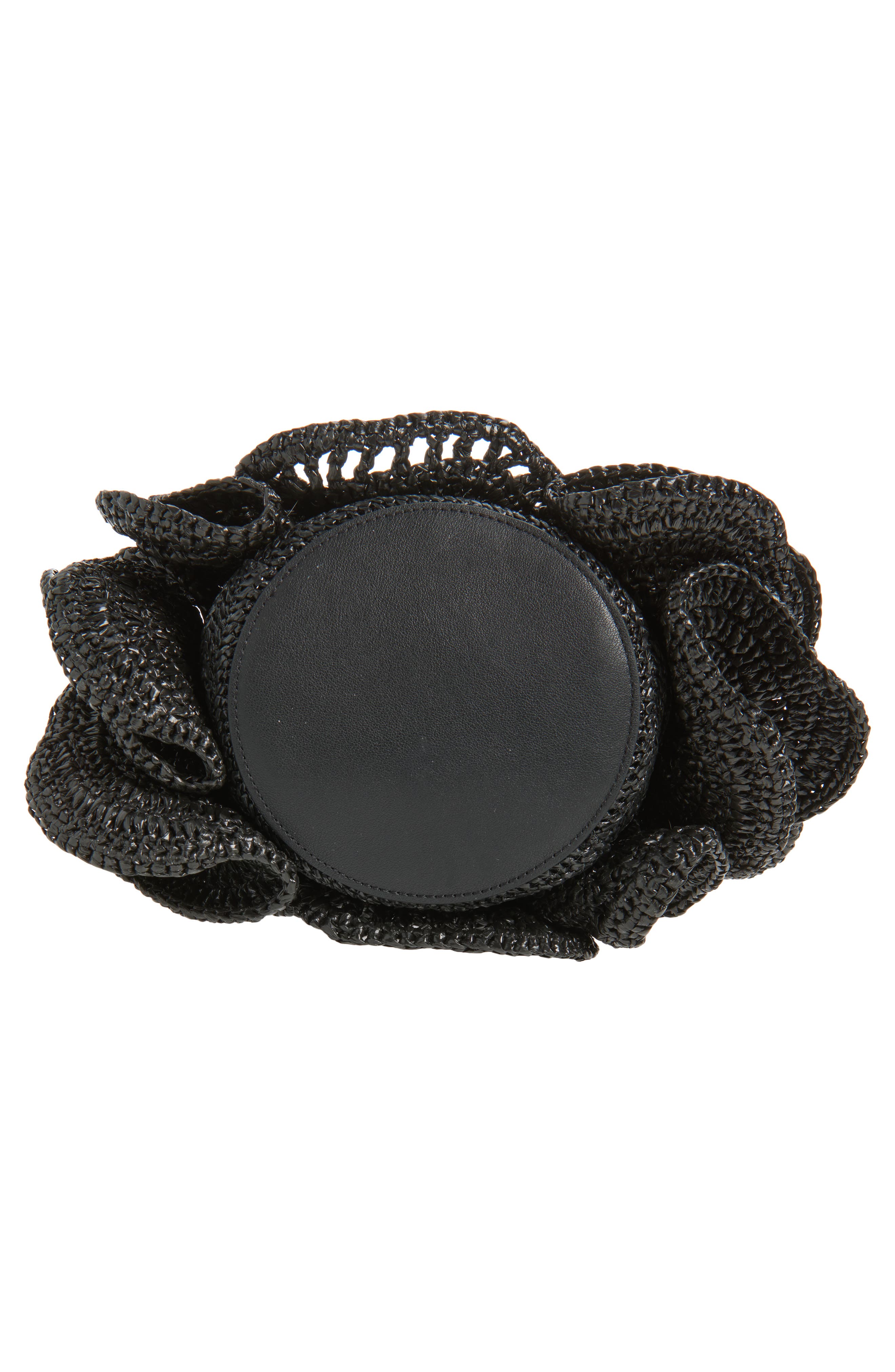 FARM Rio Raffia Flower Bag, Alternate, color, Black