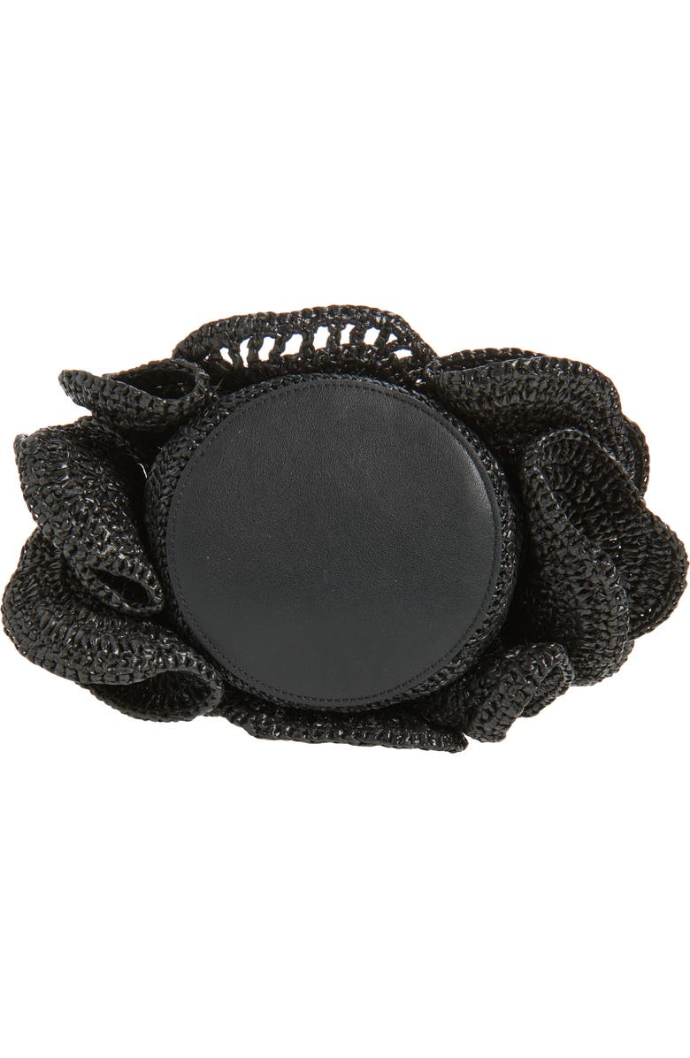 FARM Rio Raffia Flower Bag, Alternate, color, Black