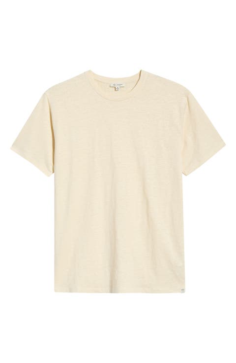 Bryce Crewneck Stretch Linen T-Shirt