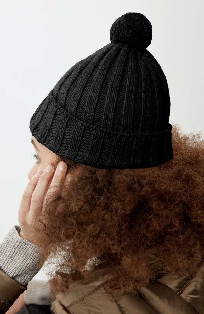 Canada Goose Cashmere & Wool Blend Pom Beanie, Alternate, color, 