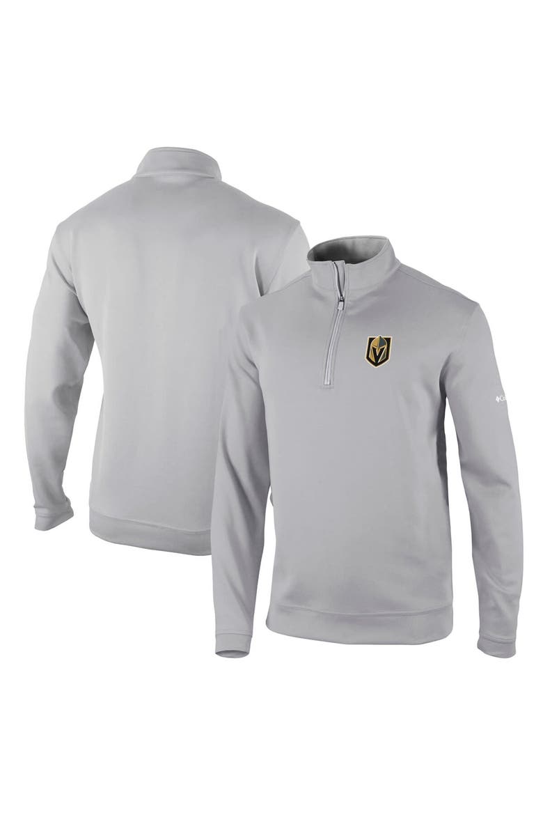 Men's Columbia Gray Vegas Golden Knights Wickham Hills Omni-Wick Quarter-Zip Jacket, Main, color, Gray