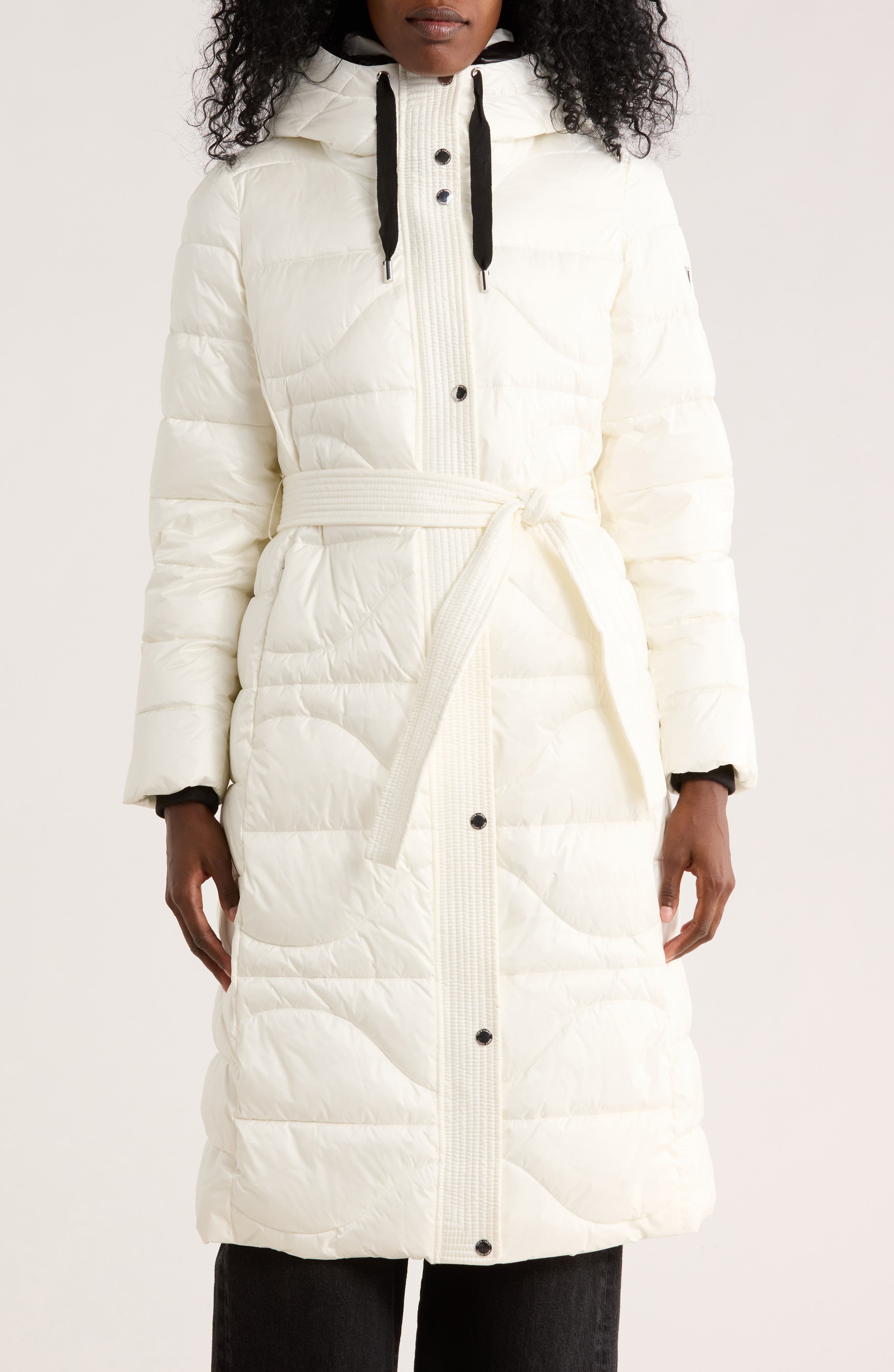 Vince Camuto Belted Maxi Puffer Jacket