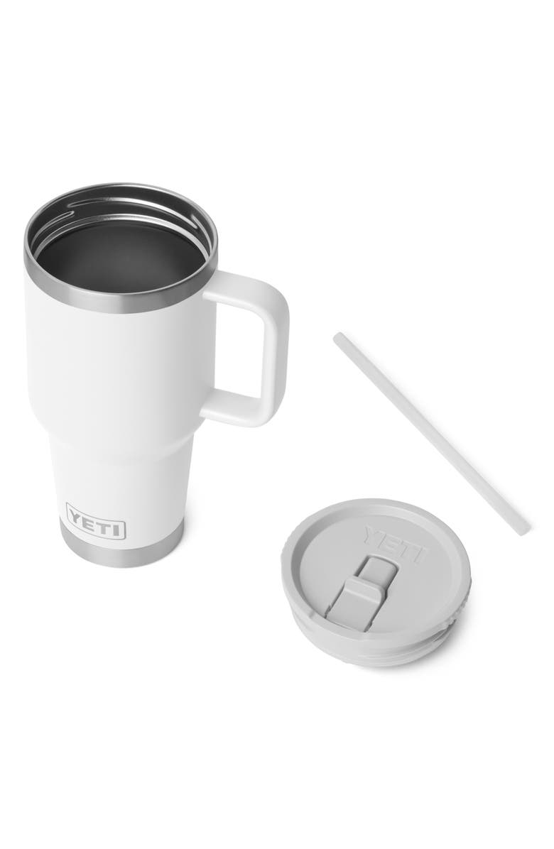 YETI Rambler 30-Ounce Travel Straw Mug, Alternate, color, White