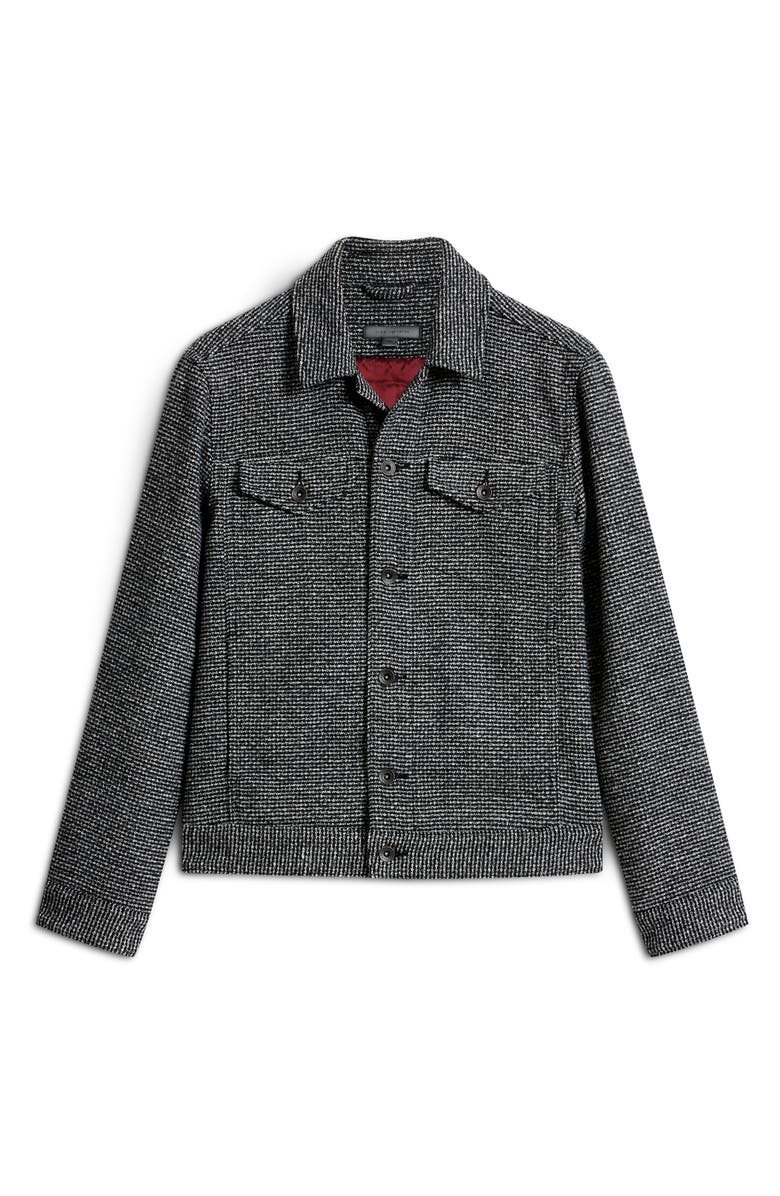 John Varvatos Evans Tweed Trucker Jacket, Alternate, color,