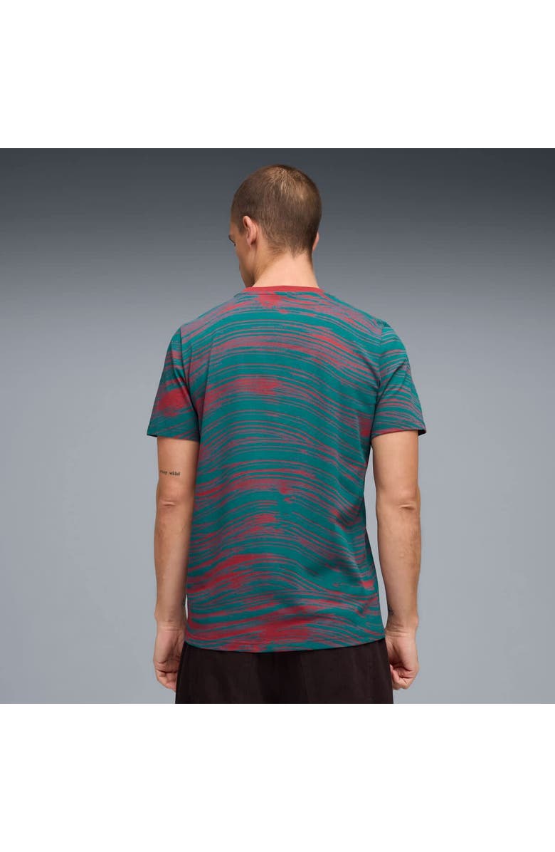 PUMA Men's Puma Red/Green Portugal National Team AOP FtblCulture T-Shirt, Alternate, color, Red