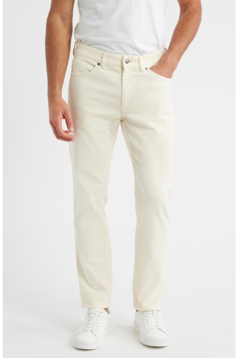 Superior Soft Corduroy 5-Pocket Pants, Main, color, IVORY
