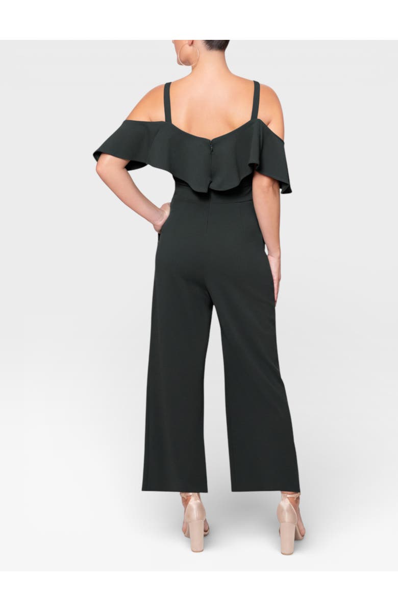 RACHEL Rachel Roy Marcella Off the Shoulder Ruffle Jumpsuit, Alternate, color, Black