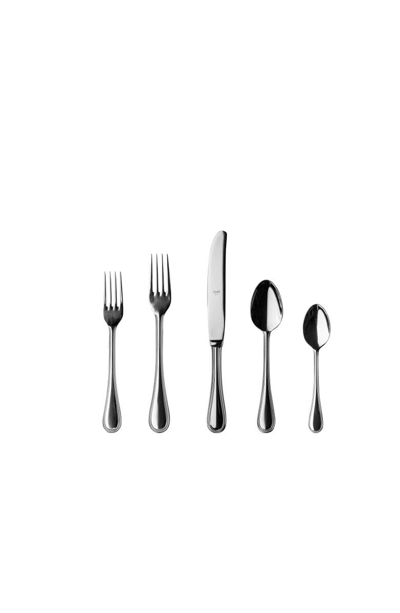 Mepra Perla Flatware Set - 5 Pieces, Main, color, Silver