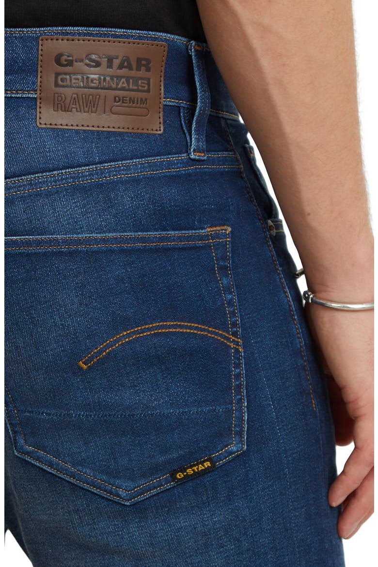 3301 Slim Fit Jeans, Alternate, color, WORKER BLUE FADED