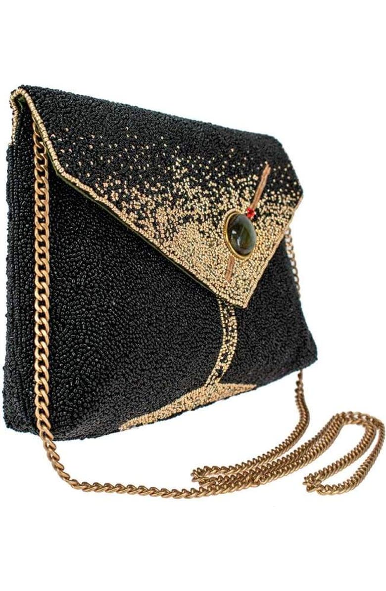 Mary Frances Accessories Olive You Crossbody Handbag, Alternate, color, Black