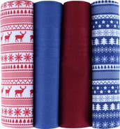 Ascentix Men's 4 Pack Cotton Christmas Novelty Hankies