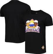 STITCHES Men's Stitches Black Negro League Baseball Latin Legacy T-Shirt