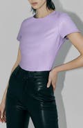 AS by DF Brando Stretch Leather Tee