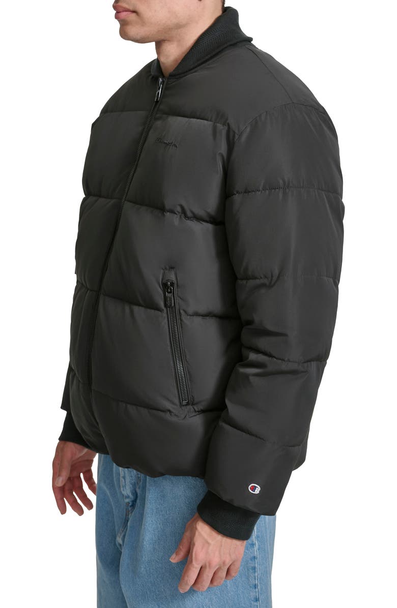 Champion Water Resistant Puffer Jacket, Alternate, color, Black