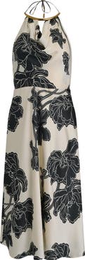 Donna Karan New York Floral Midi Dress