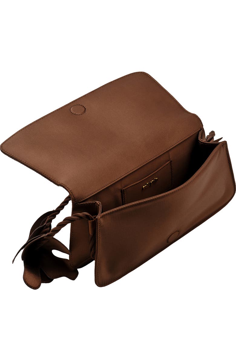 Cult Gaia Cosette Satin Shoulder Bag, Alternate, color, Luwak