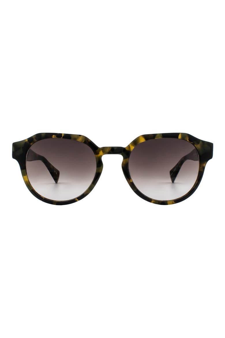 Roman 50mm Round Sunglasses, Main, color, CAMO TORT