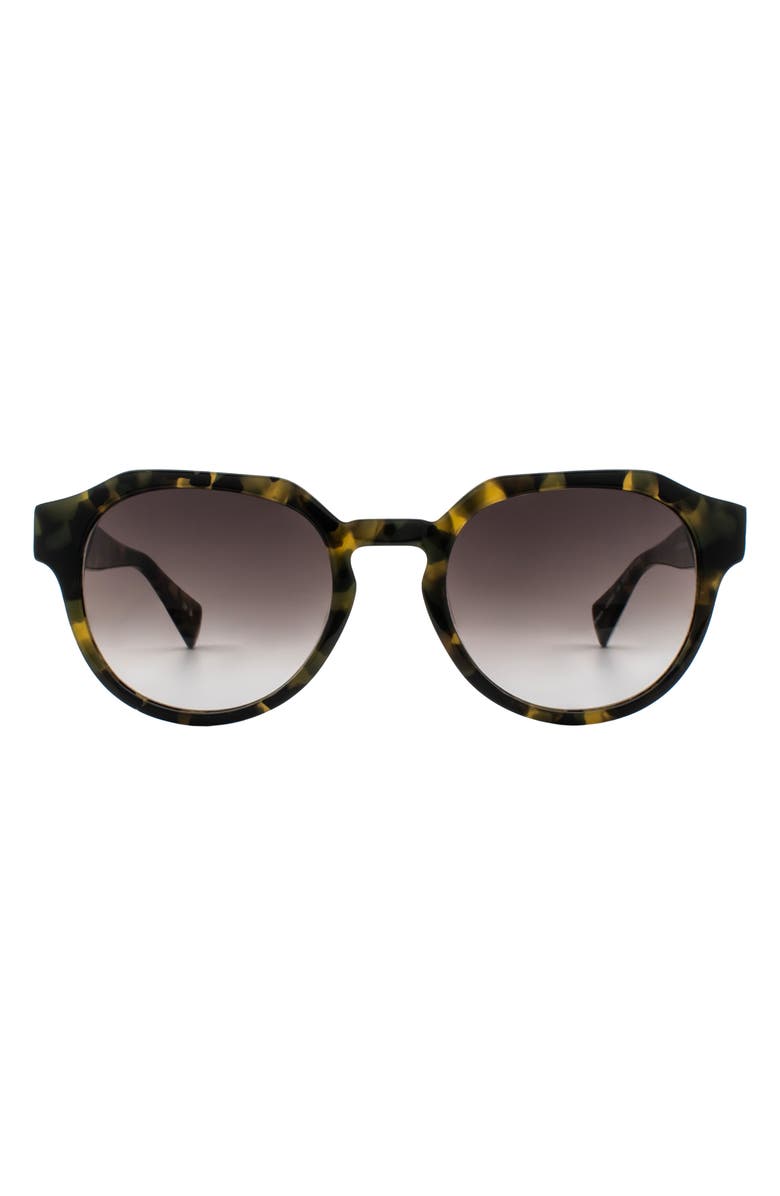 AllSaints Roman 50mm Round Sunglasses, Main, color, Camo Tort