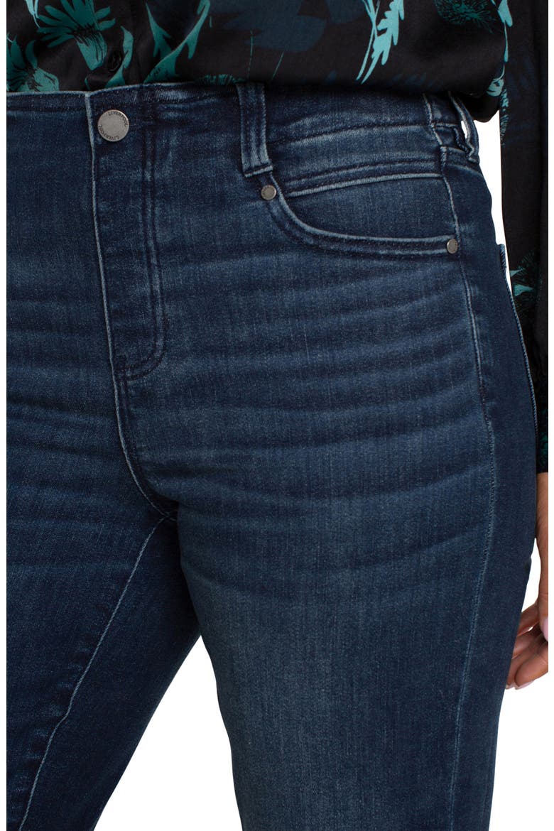 Gia Glider Pull-On Crop Flare Jeans, Alternate, color, WARNER LAKE