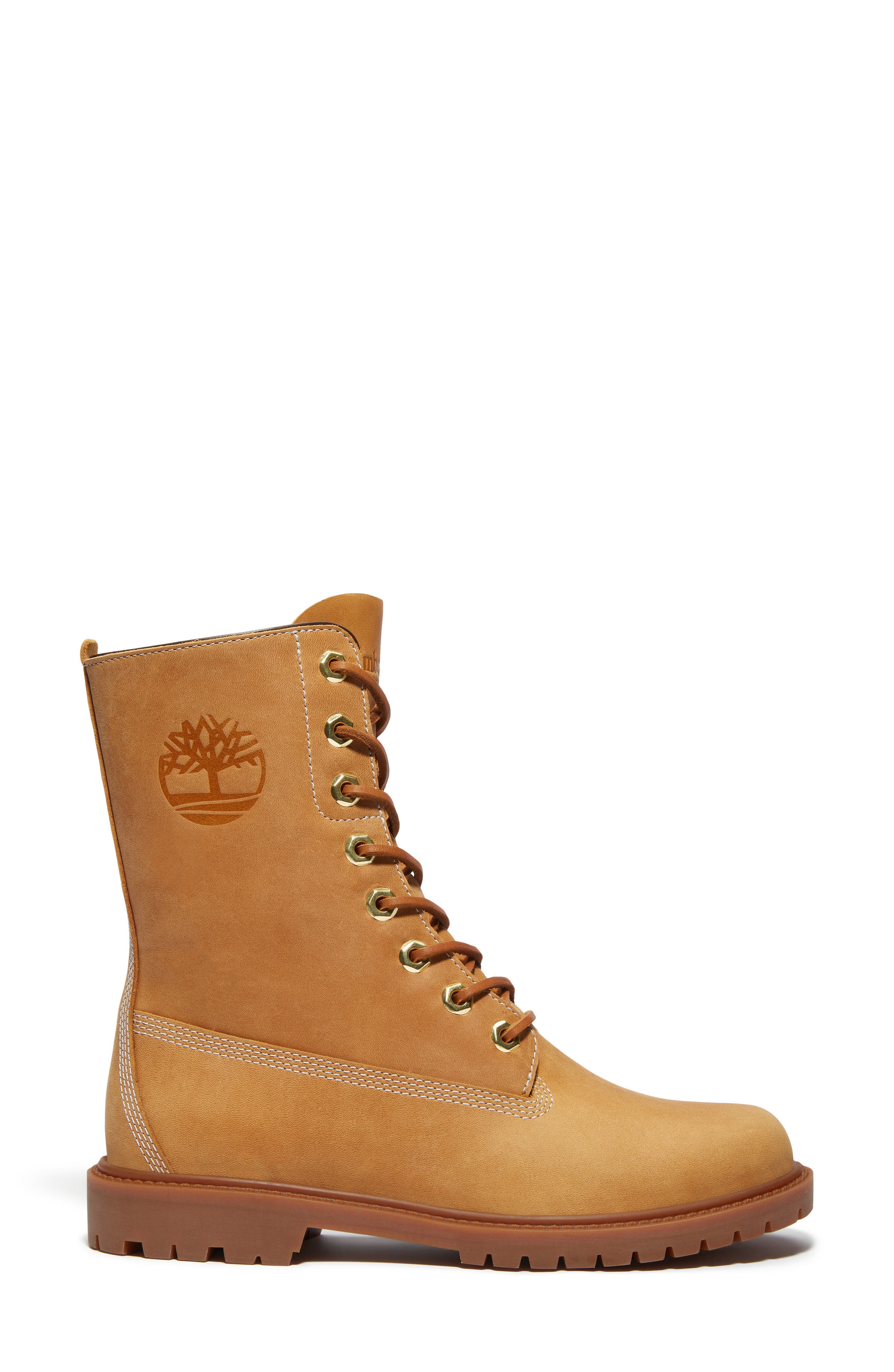 Premium 8-Inch Waterproof Leather Boot, Alternate, color, WHEAT FULL GRAIN
