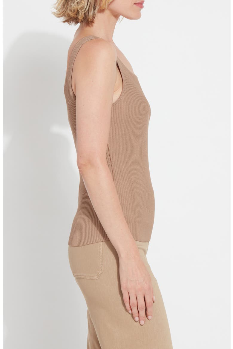 Avril Sculpting Knit Tank, Alternate, color, TANNED