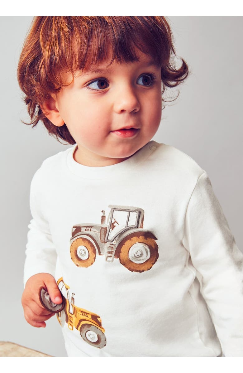 Mayoral Interactive Tractor T-Shirt, Alternate, color, White