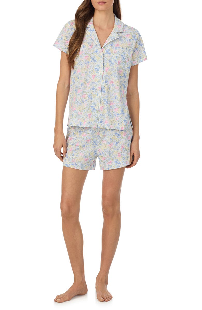 Lauren Ralph Lauren Print Short Pajamas, Main, color, 