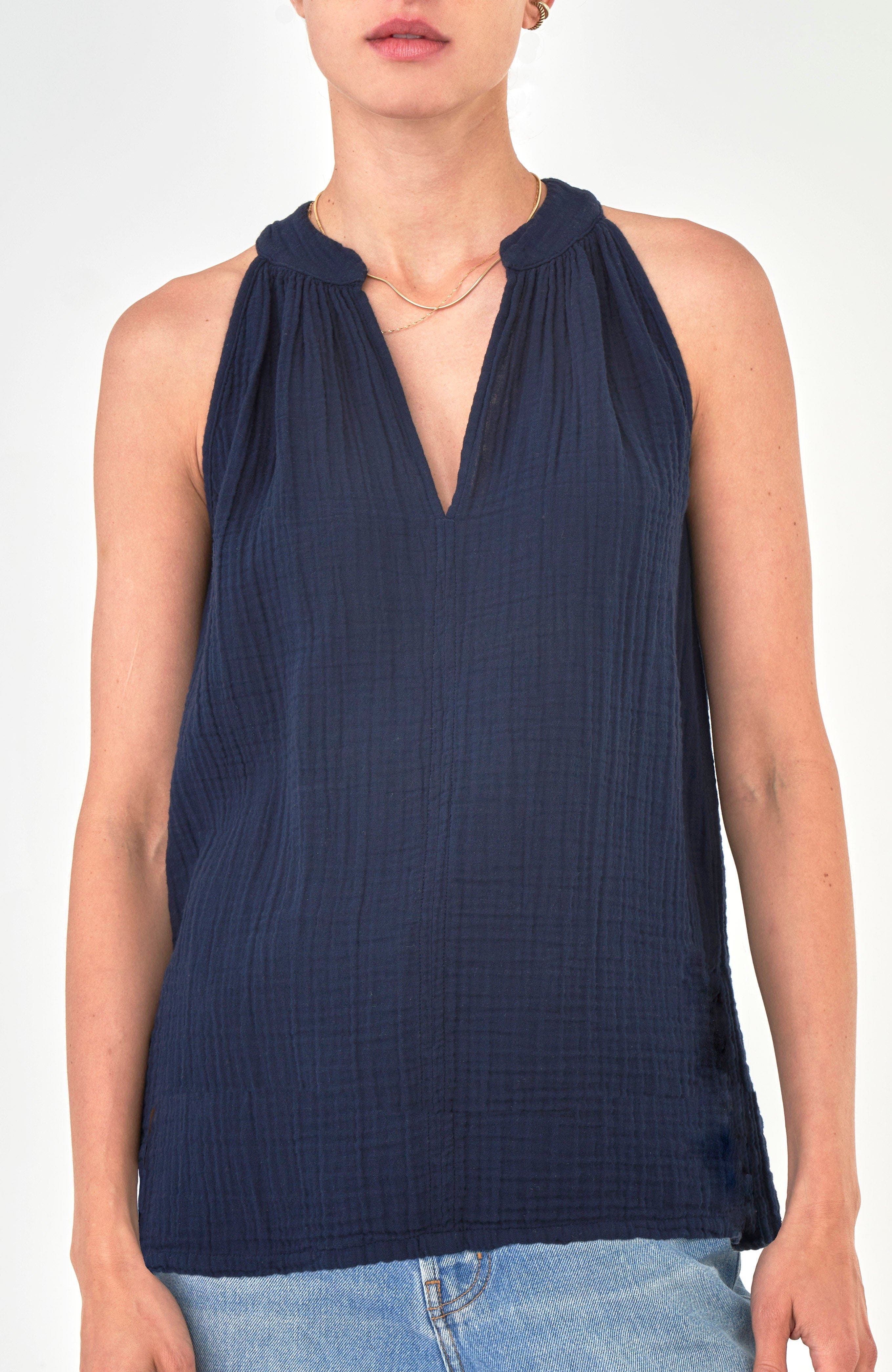 Sleeveless Gauze Top - image 3