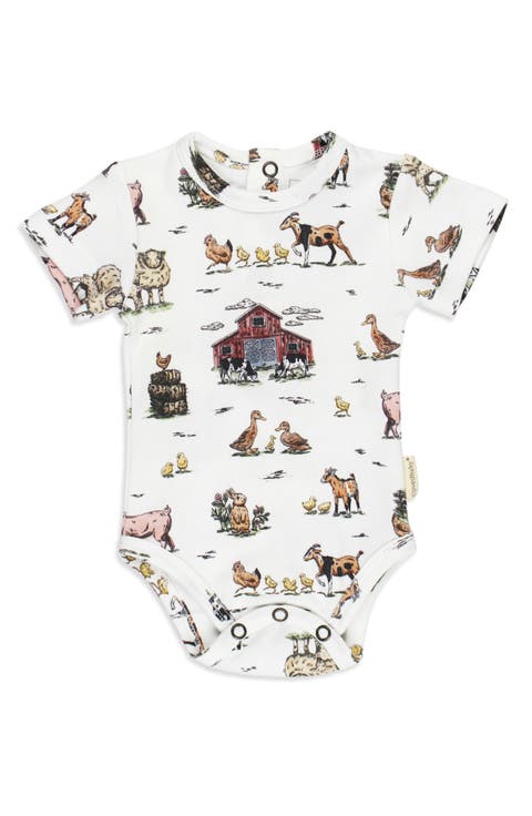 Short Sleeve Organic Cotton Bodysuit (Baby)