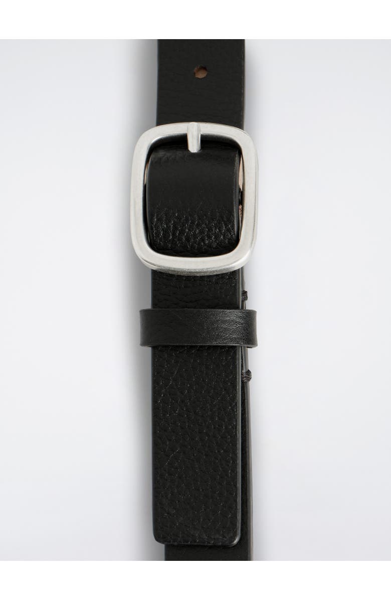 COS Grained-Leather Belt, Alternate, color, Black