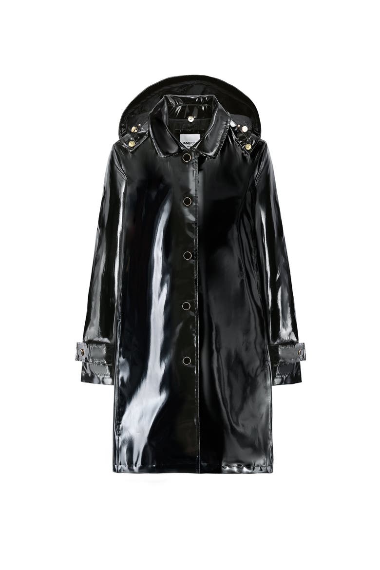 Iconic Princess Rain Slicker, Main, color, BLACK