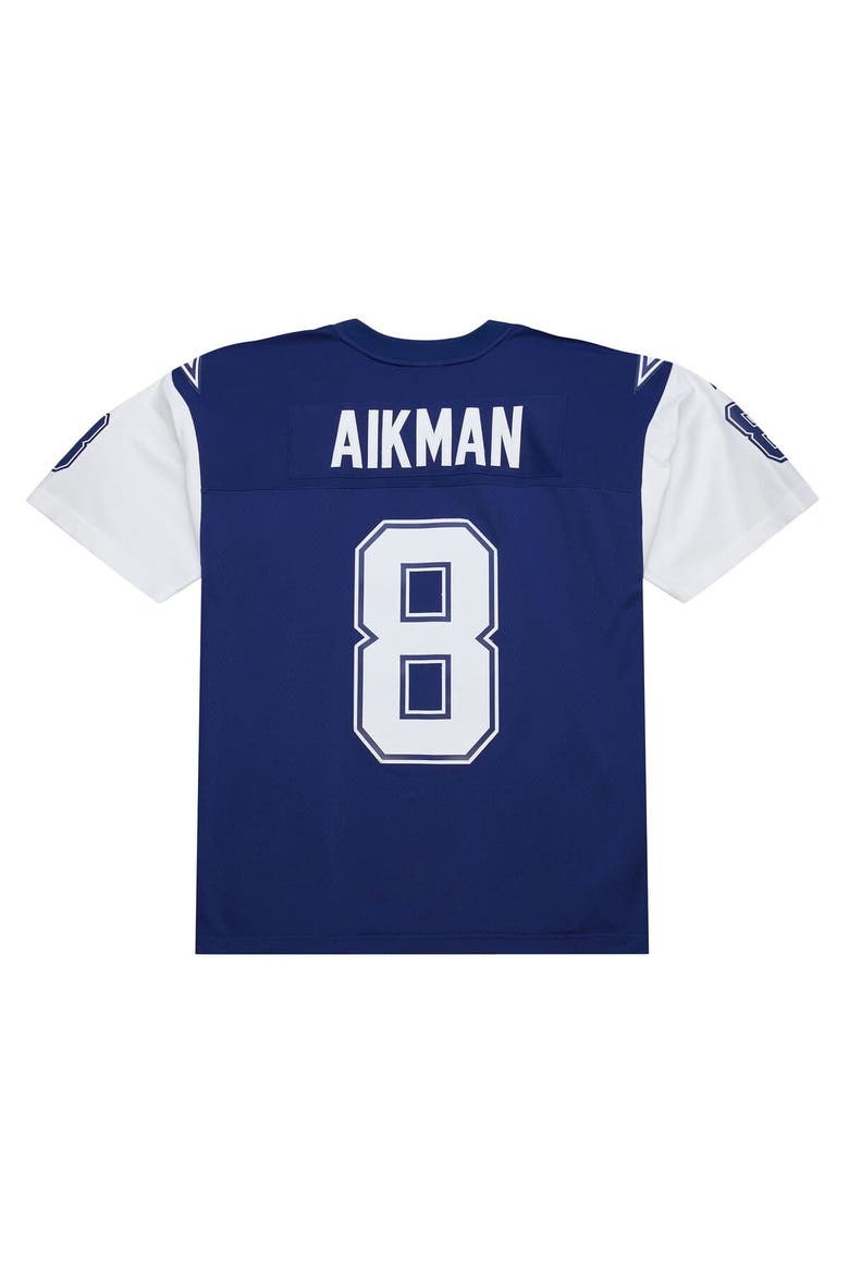 Men's Mitchell & Ness Troy Aikman Navy Dallas Cowboys 1995 Legacy Replica Jersey, Alternate, color, Navy