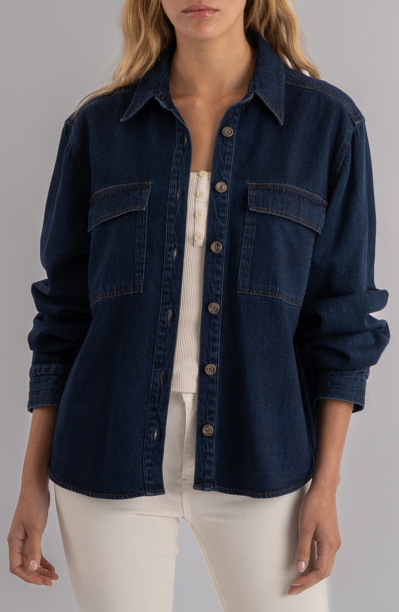 KUT from the Kloth Channing Denim Shirt, Main, color, Disposition