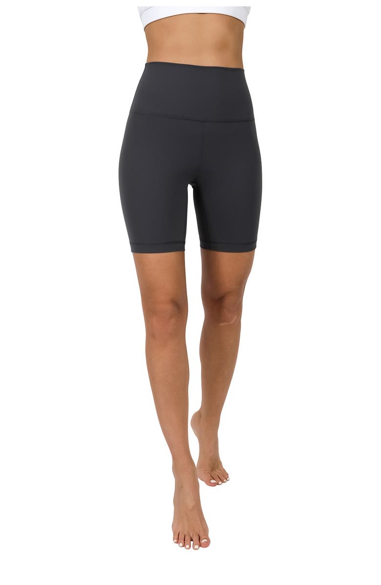 90 DEGREE BY REFLEX Superflex Elastic Free Waistband Bike Shorts, Main, color, 