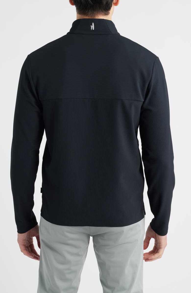 johnnie-O Hoppin Rib Quarter Zip, Alternate, color, Black