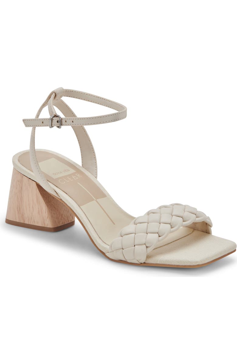 CLEAR BY DOLCE VITA Dolce Vita Maren Ankle Strap Sandal, Main, color, Ivory Stella